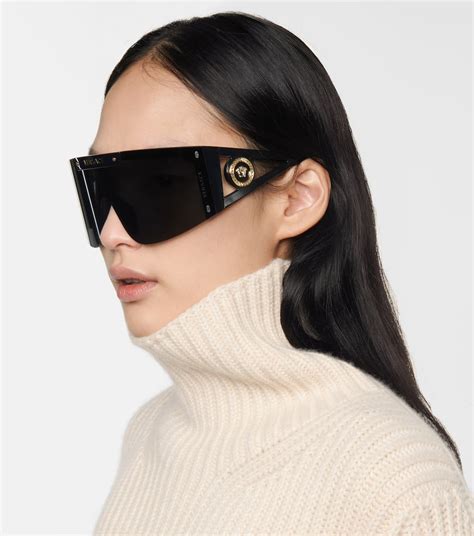 versace women's square sunglasses|best oversized sunglasses versace.